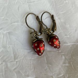 Strawberry Drop Earrings